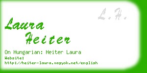 laura heiter business card